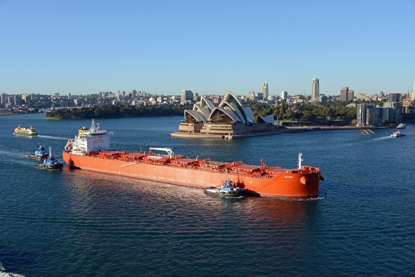 Image: The MV Bass in Sydney Australia